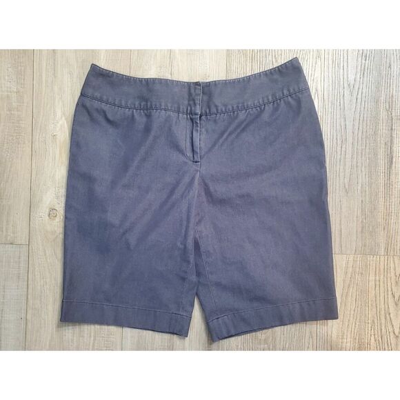 Semantiks Gray Blue Bermuda Shorts Size 8P. - Picture 1 of 9